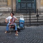 Barocco music on a small piazza